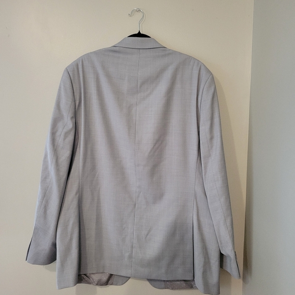 Michael Strahan Men's Gray Formal Business Wool-Blend Blazer Jacket. Size 48L - Picture 2 of 12
